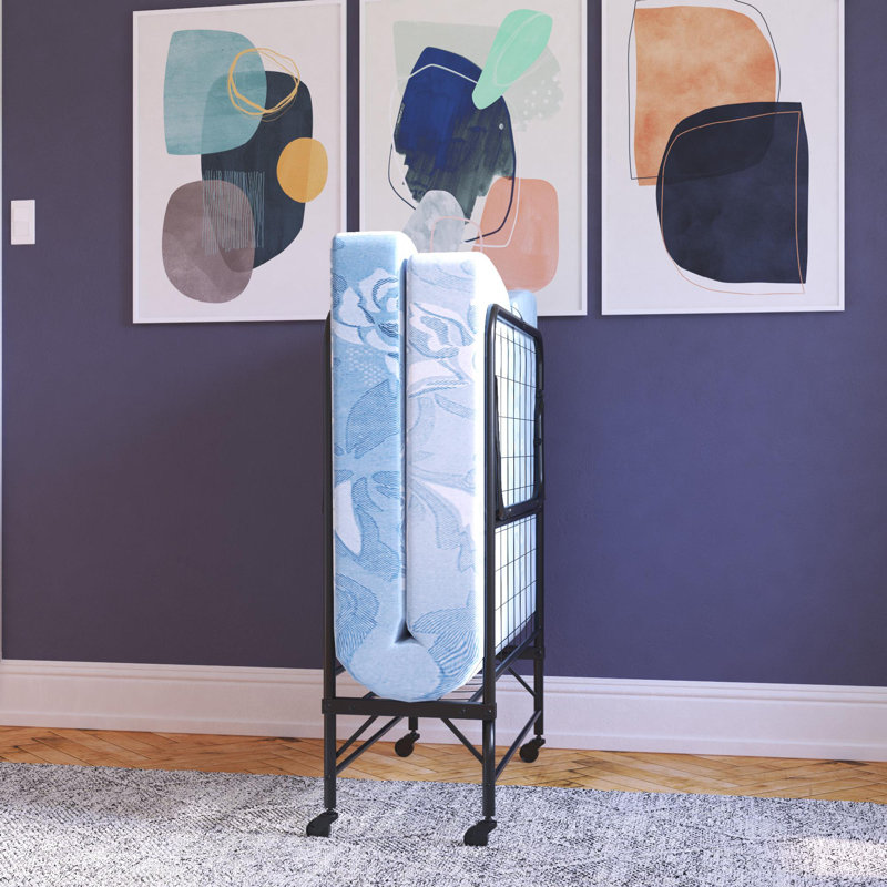 Lit d'invité pliant avec matelas de 4 po