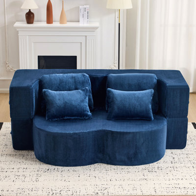 Grand canapé-lit pliable, canapé-lit futon en chenille, canapé-lit convertible en mousse haute densité, canapé-lit pliable pour salon, chambre d'amis, chambre à coucher