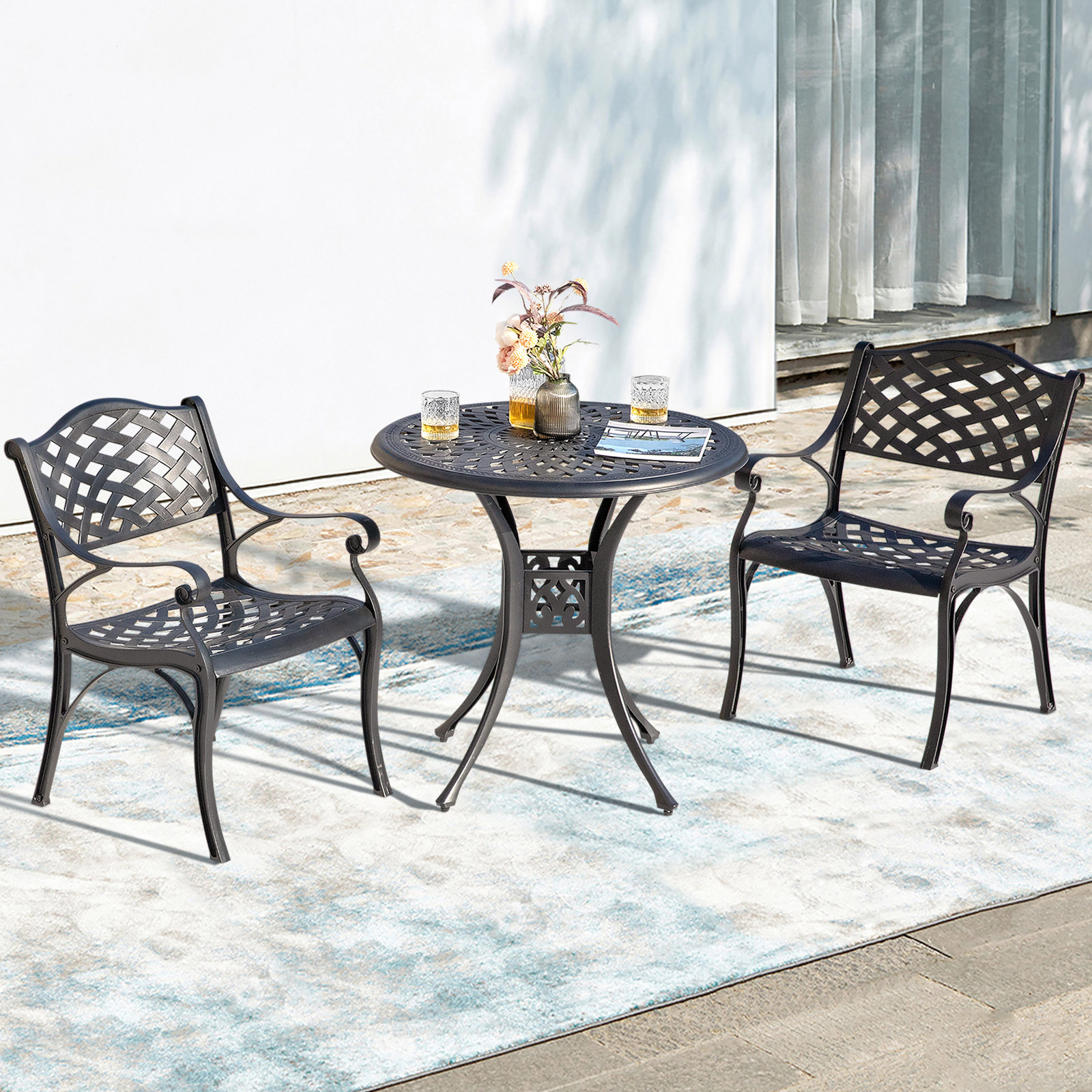 Chrishayla 31'' Round 2-Person Bistro Set