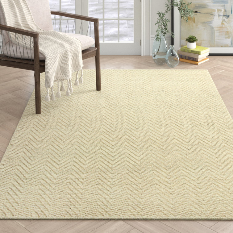 Radford Handmade Hand-Woven Flatweave Jute Ivory Area Rug