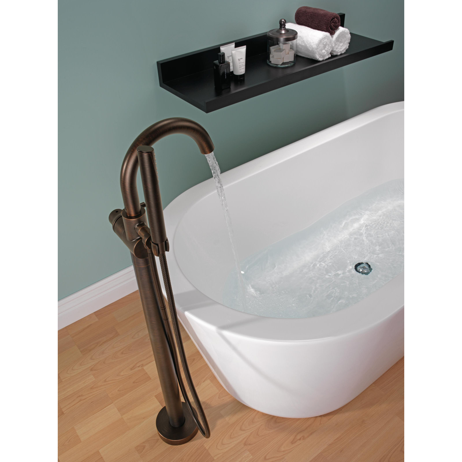 Trinsic Freestanding Tub Filler, Venetian Bronze