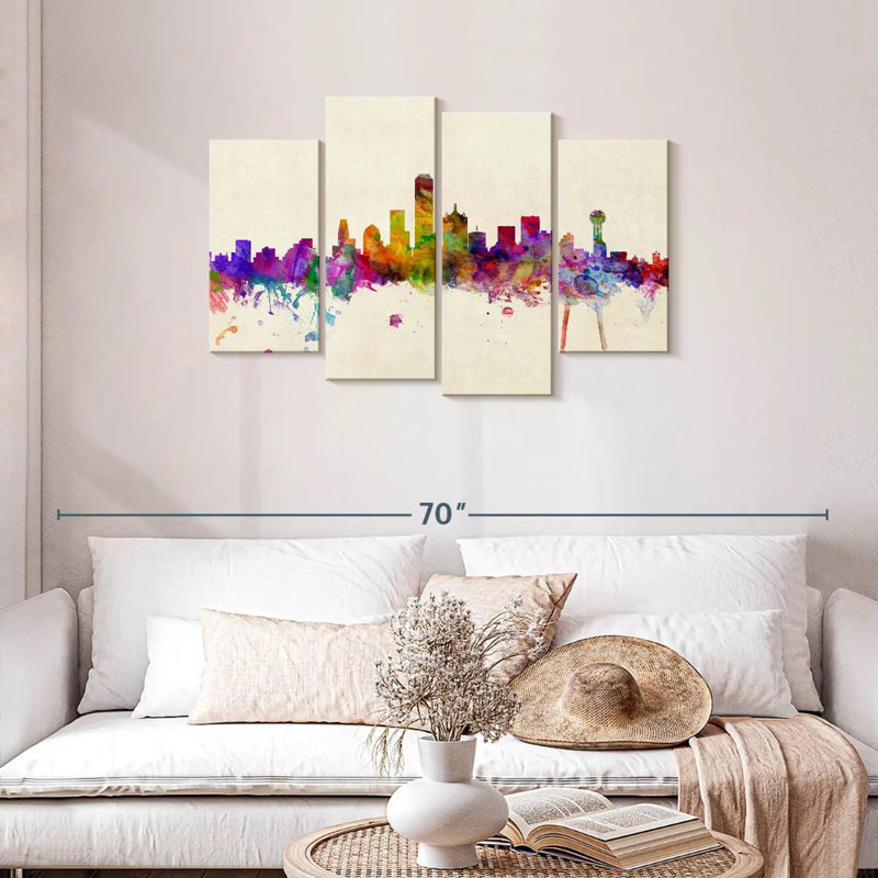 Sireci Dallas Texas Skyline III, 27" H x 43" W
