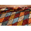 Tapis oriental marocain en laine à motif treillis 7 x 9