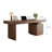 Modern Minimalist Storage Desk With Built In Power Outlets For Home Office Workstation