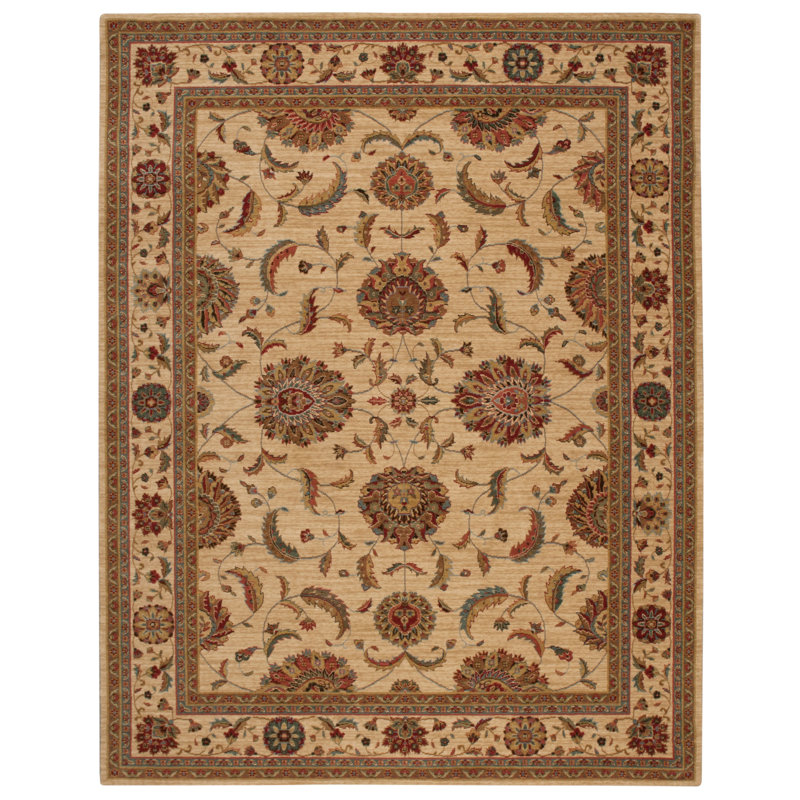 Crownover Wool Oriental Indoor / Outdoor Rug, Rectangle 5'6" x 8'3"