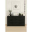 Commode noire à trois tiroirs Morgan-430508700