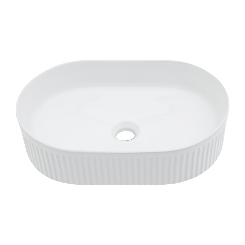 Lordear 12.2'' Ceramic Oval Bathroom Sink
