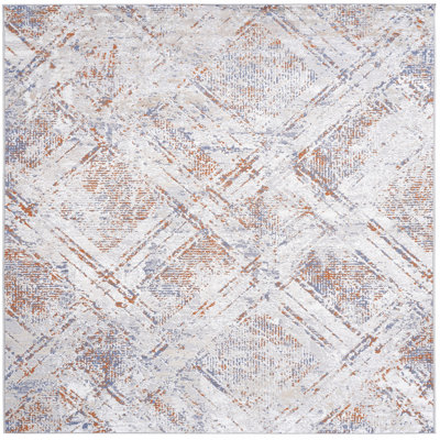 Collection 6X9 Beige /Geometric Non-Shedding Living Room Bedroom Dining Home Office Stylish And Stain Resistant Area Rug