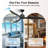65" High-Airflow Solid Wood Ceiling Fan with Remote 6-Speed, Silent DC Motor Black Ceiling Fan without Light Kit Modern Farmhouse Great/Living Room-1113110712-1113110713