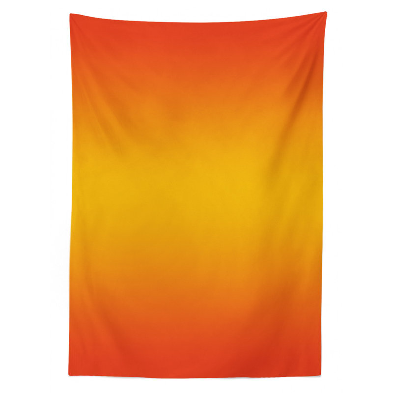 Ombre Tablecloth, Orange/Red, 90" L x 60" W