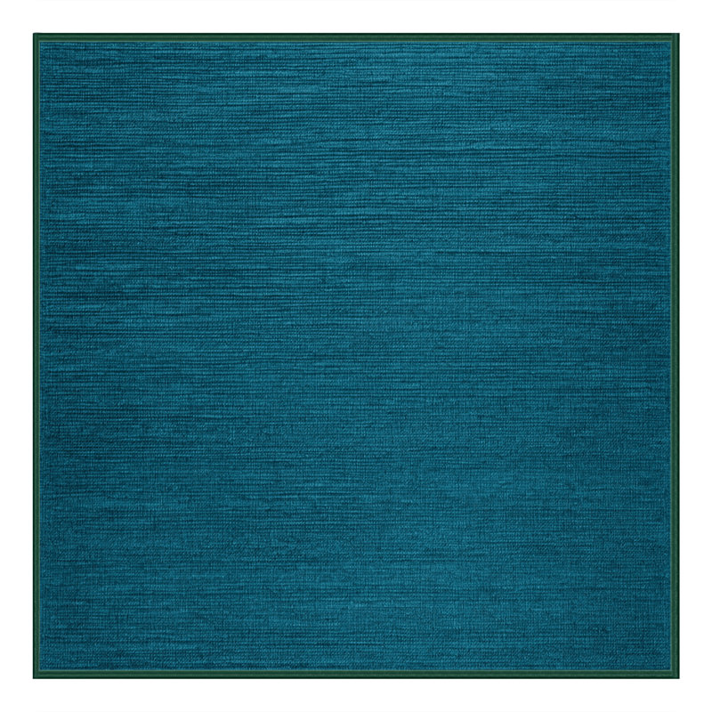 Tapis vert uni lavable à la machine, Carré 5 pi