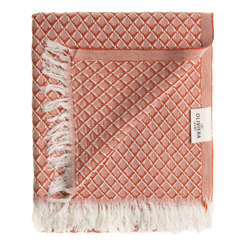 Essuie-mains et serviettes Serenity Grid, Orange