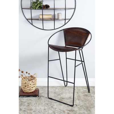 Grand tabouret de bar 24 po en cuir