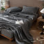 Drap plat 100% coton lavé MooMee-107894589-107894592