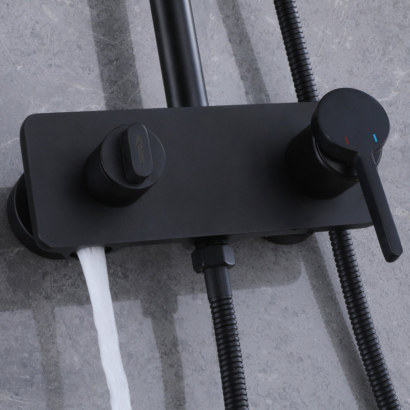 Pressure-Balanced (Temperature And Volume) Complete Shower System with Rough in-Valve