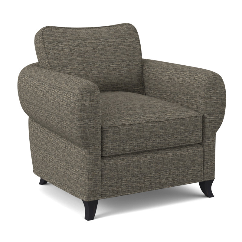 Cocoon Armchair, Vintage Ebony, Maya Cyan Polyester Blend
