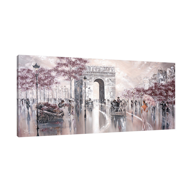 «Vintage Glimpse, Bourgogne I», toile tendue par Isabella Karolewicz, H 30 po x l 60 po x P 1,5 po