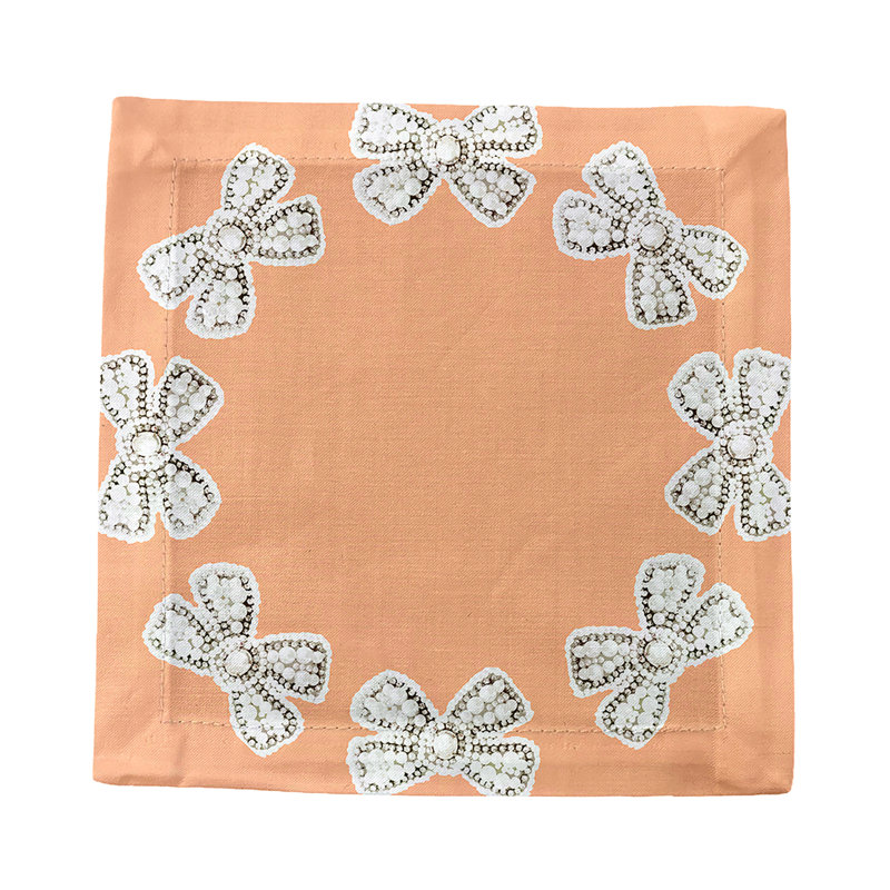 Square Napkins, Peach