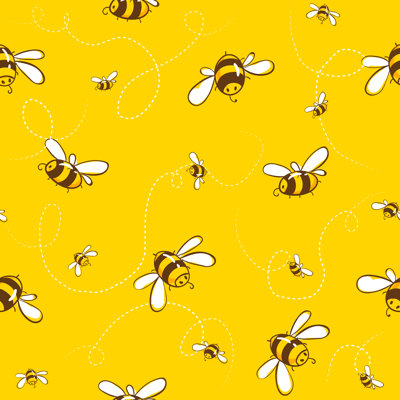 Adeeva, abeilles volantes sur toile, impression