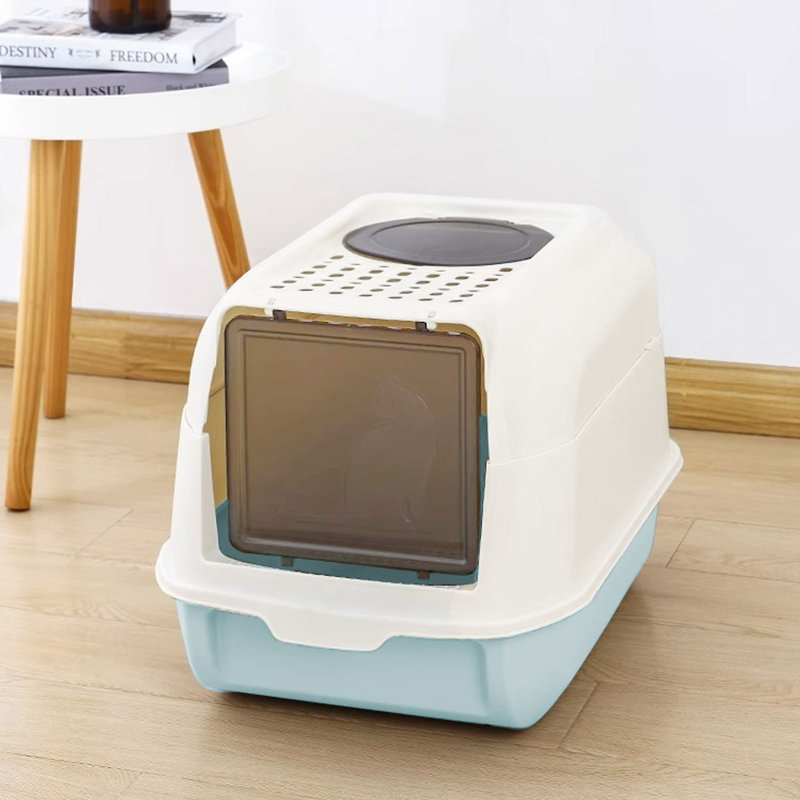 Plastic Litter Box, Blue