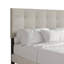 Lit plateforme en lin gris chaud-718021636-718021882