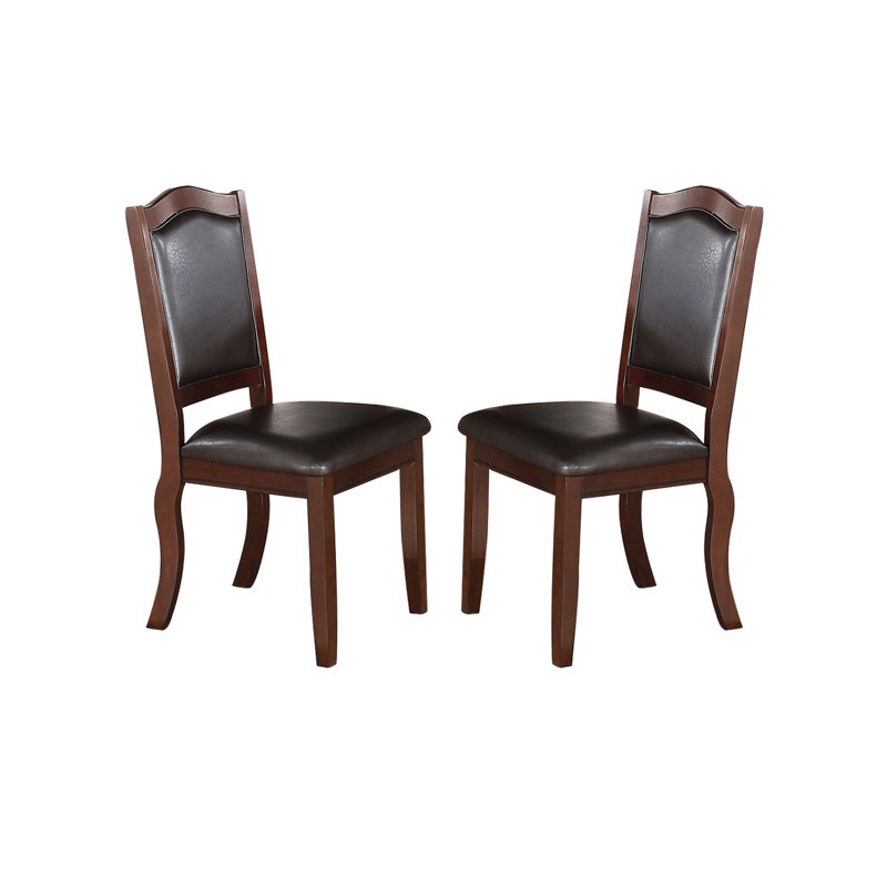 Chaises de salle à manger rembourrées en similicuir
