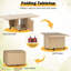 Table basse pliable avec armoire de rangement