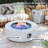  42-Inch Round Iron Propane Fire Pit Table with Tank Cover and Wind Guard,White-1773554050
