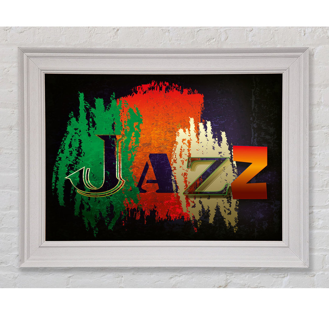 Jazz 1 Gerahmter Druck Wandkunst