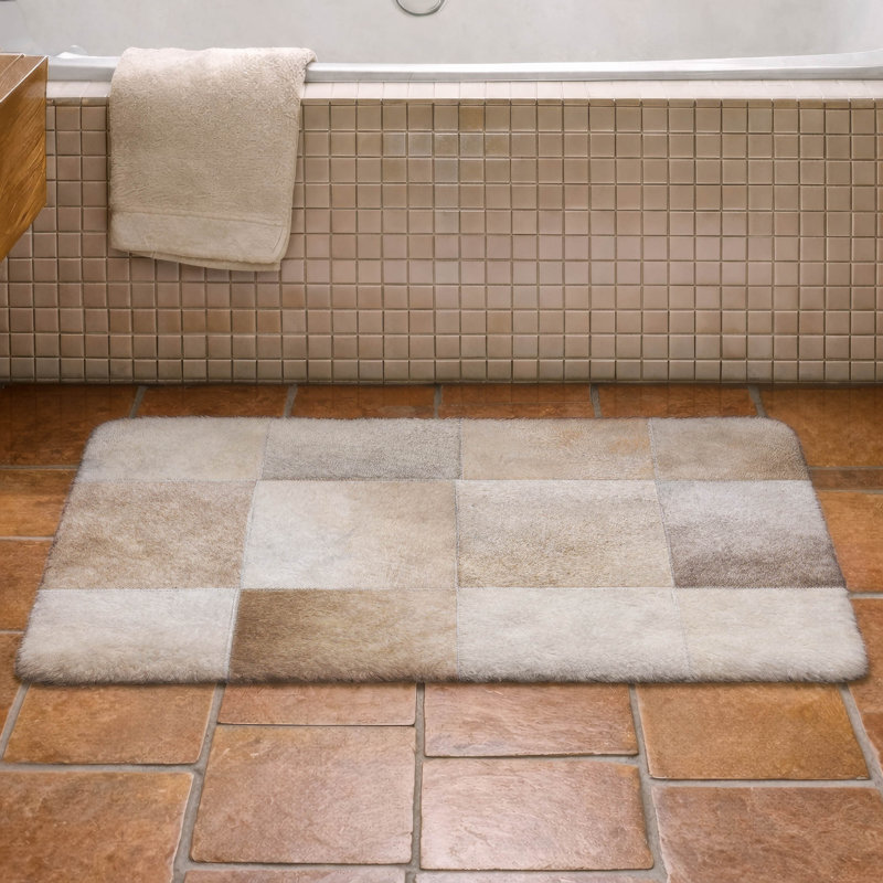 Tapis à poil long de qualité supérieure lavable à la machine ADS105, Granit, 5 pi x 7 pi 6 po
