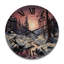 Horloge murale en bois massif Nerlan-391860135
