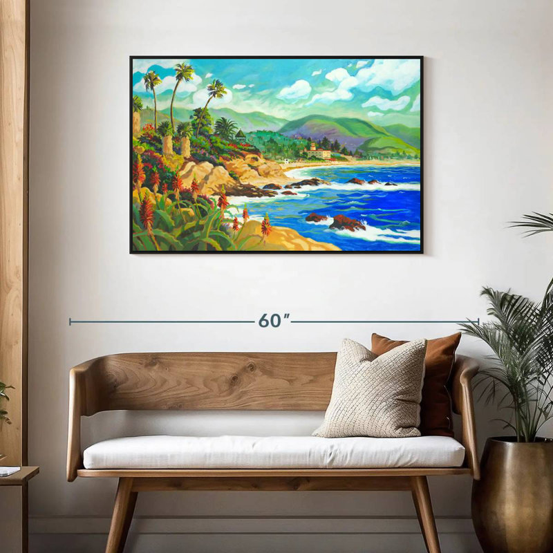 In Love With Laguna, Cadre flottant noir, 43 po x 29 po