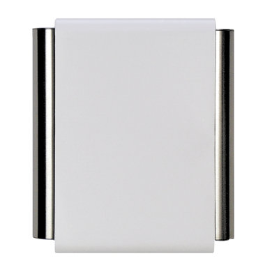 Designer Series Door Chime in Antique Pewter and Matte White
