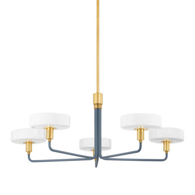 Aston 5 Light Chandelier by Zoe Feldman x Mitzi