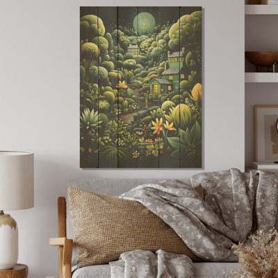 Art mexicain, paysage, rêves d'Oaxaca - Art mexicain, art mural sur bois de pin naturel