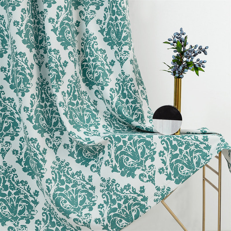 Darrie Blackout Curtains / Drapes Pair, 52" W x 84" L, Green