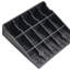 Rampe de bordure en caoutchouc 20,47 po x 20,47 po x 9,84 po, paquet de 2 rampes de bordure en caoutchouc noir, capacité de 7 000 lb avec canal de drainage pour garages