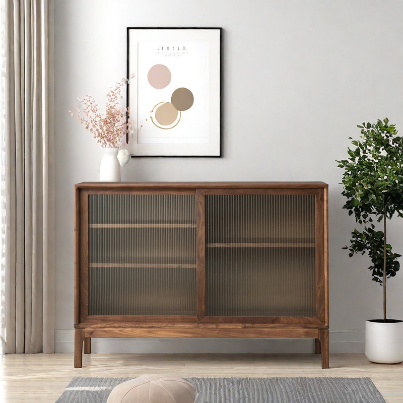 Simplicity Sideboard Cabinet With Glass Doors