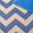 Arneshia Chevron Blue/Beige Indoor / Outdoor Area Indoor/Outdoor Area Rug-1085946277