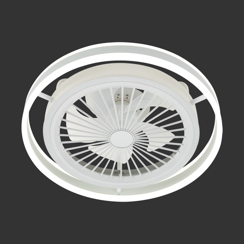 19.7'' Dimmable LED Ceiling Fan with Light with Remote Control