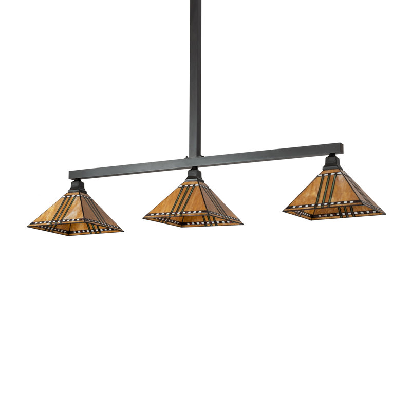Finkel 3 - Light Pendant, 46" H x 62" W x 12.75" D, Craftsman Brown