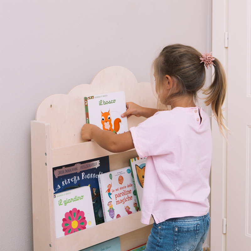 Kids Book Display, Natural Brown