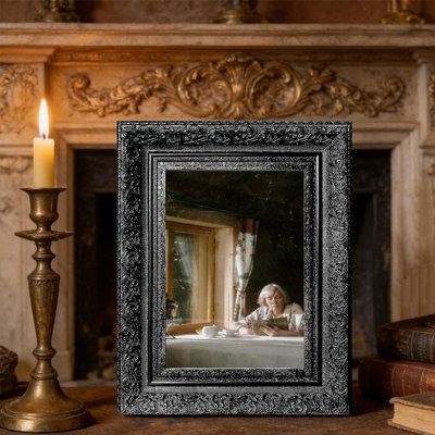 Cadre photo noir 1PC pour photos et tablettes de bureau 8 "x 10"