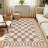 Checkered Rug for Living Room Washable Bedroom Rugs Non Slip Back Modern Classic Area Rug for Kids Boys Bedroom Home Decor Carpet for Dining Room Office-434211345-434211335
