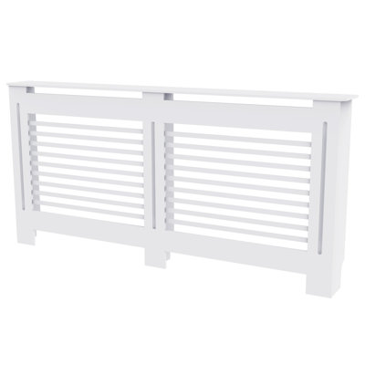 High Slatted Radiator Cover Heating Heater Cabinet Grill for Kitchen Bedroom Office