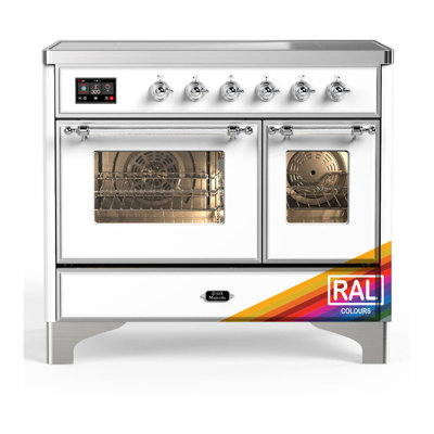 Cuisinière à induction de 40 pouces avec 6 éléments d'induction RAL (garniture chromée) Majestic III Series