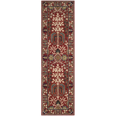 Antiquity Hand-Tufted Red Area Rug