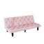 Lit en velours rose avec profondeur de 66 pouces, cadre, 3 positions réglables, rembourrage en mousse à haute élasticité, s'adapte à tous les lits décoratifs, engrenages pour passer, conception, soutien, coussins de siège relaxants-1418480284