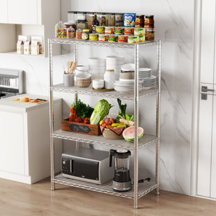 Ezra Heavy Duty Steel Wire Shelving Unit With Liners By Efine