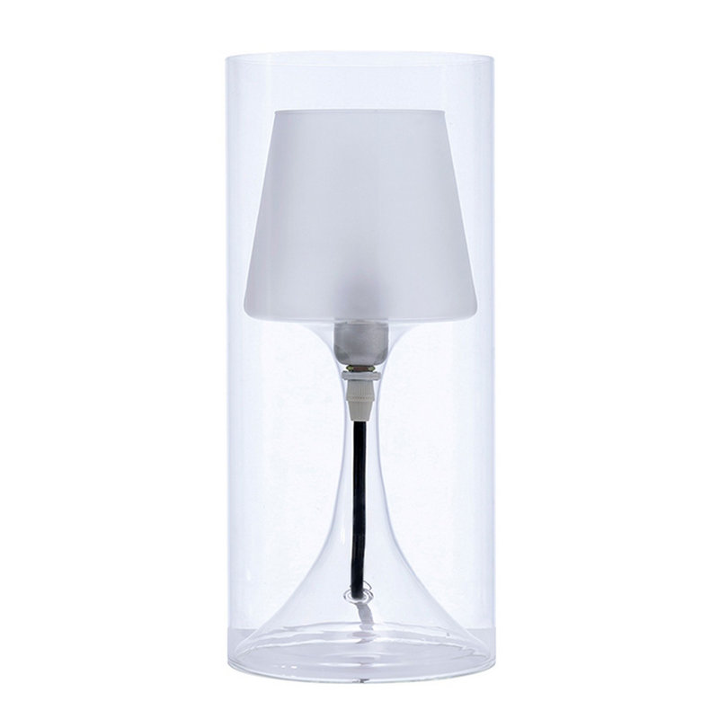 Lampe de table transparente 13 po Sajal